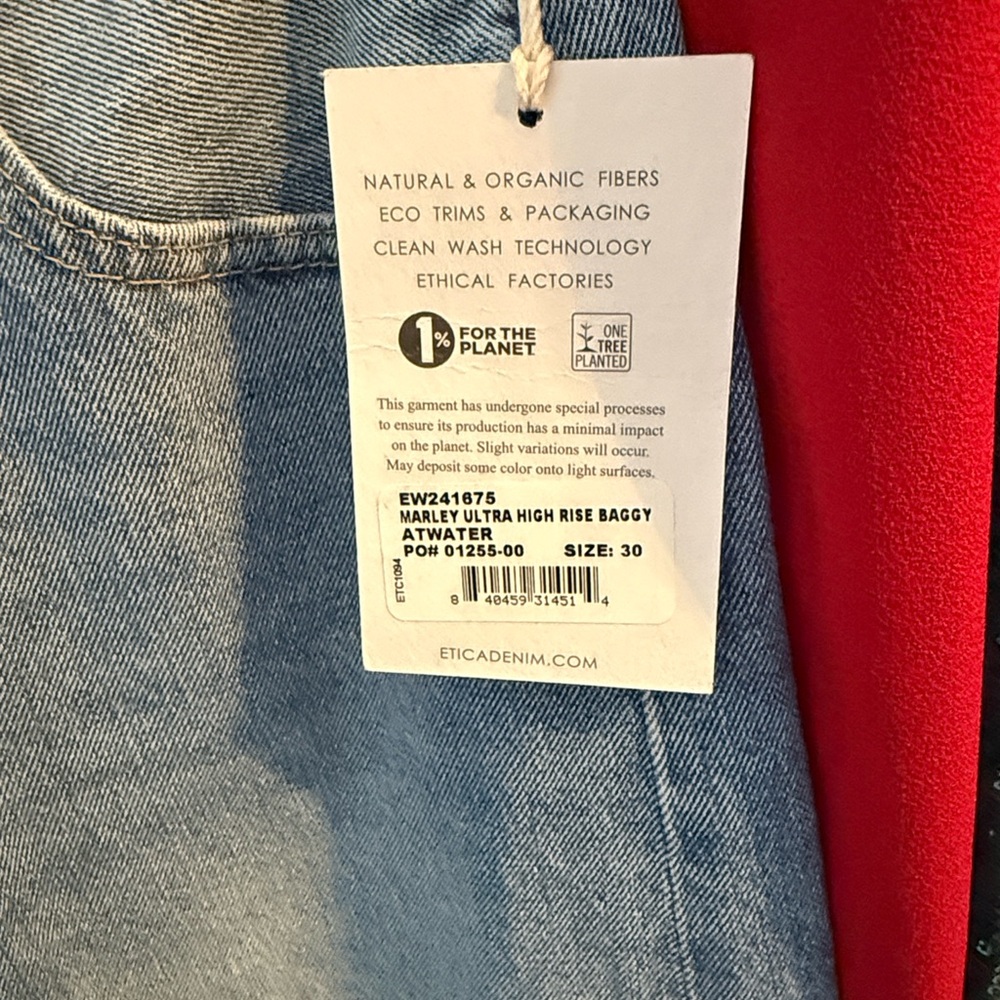 Etica Ultra High Rise Jeans - Light Blue